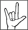 This means “I love you.” This means “I love you.”